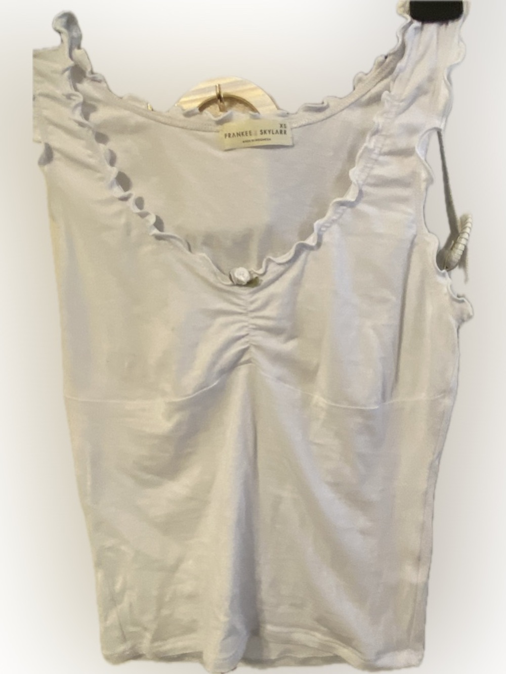 Sale!!White Sleeveless Tank Top by Frankee & Skylarr